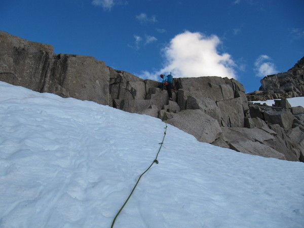 33_-_Dave_gaining_the_rock_from_the_glacier.JPG